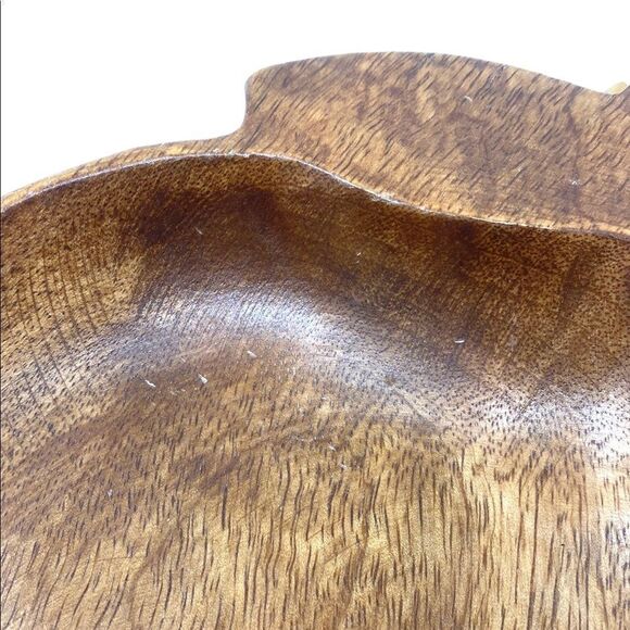 🆕 Wood Lemon Shaped Bowl - Picture 8 of 9